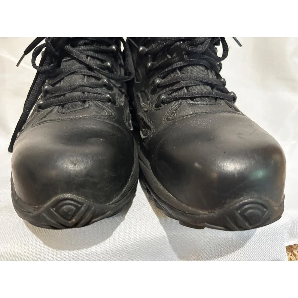 Converse Mens Rapid Response Tactical Boots Leather Safety Toe Black Sz 10.5 M